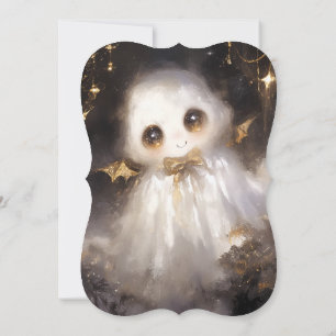 Invitación Cute Ghost Halloween Baby Shower
