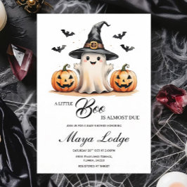 Invitación Cute Ghost Halloween Baby Shower