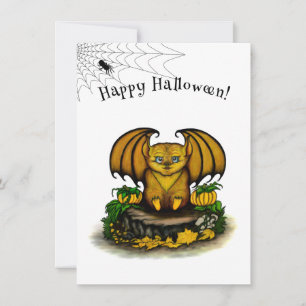 Invitación Cute Halloween Bat