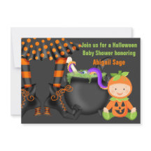Cute Halloween Calabaza Baby Shower Neutral