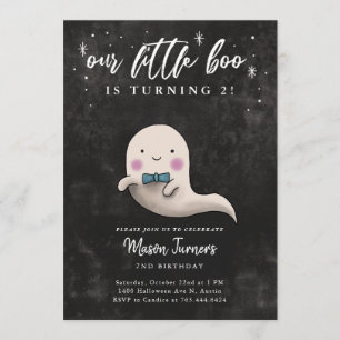 Invitación Cute Halloween Fantasma