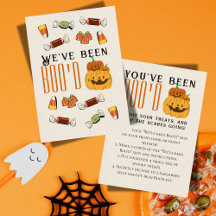 Cute Halloween Games Boo Neighbourne Game Card