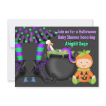 Cute Halloween Neutral Pumpkin Baby Shower