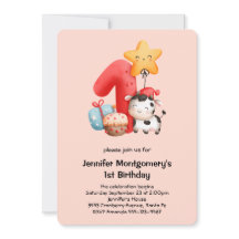 Cute Happy Cow 1º cumpleaños