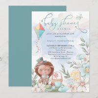 Cute Hedgehog Florals Baby Shower Picnic Boy