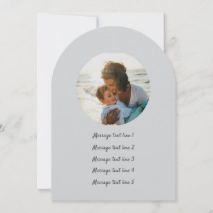 Invitación Cute Hedgehogs Mamá personalizado foto y mensaje A