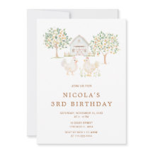 Cute Hens Farm Barn Birday Party