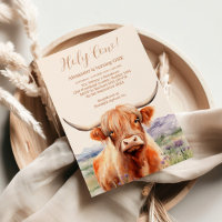 Cute Highland Cow 1º cumpleaños