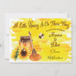 Invitación Cute Honey Bee Rustic Gender Neutral Baby Shower