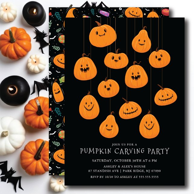 Invitación Cute Jack O'lantern Calabaza Halloween (Subido por el creador)