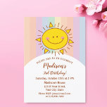 Invitación Cute Kawaii Pequeño Arcoiris Sunshine Kids Cumplea<br><div class="desc">Curte Kawaii Pequeño Arcoiris Sunshine Niños Invitación al cumpleaños</div>