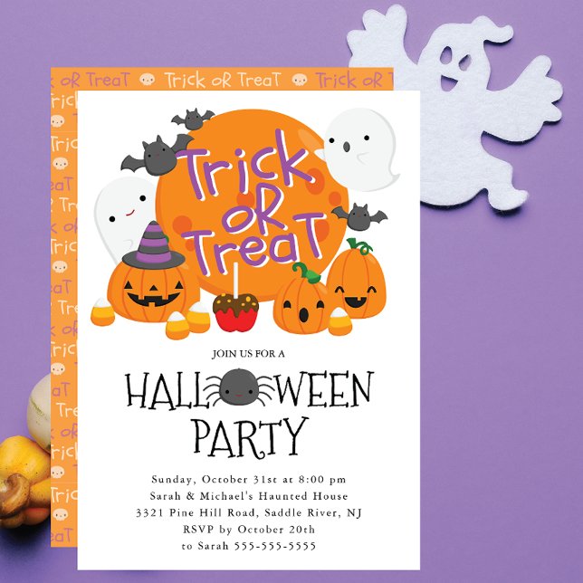Invitación Cute Kids Halloween Party (Subido por el creador)
