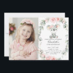Invitación Cute Koala Pink Floral Greeneration Birthday Photo<br><div class="desc">Personalice esta encantadora invitación a fotos de cumpleaños koala fácil y rápidamente. Simplemente haga clic en el botón personalizar para editar los textos, cambiar las fuentes y los colores de las fuentes. Con un adorable koala y una florida cortina de bonito rosa. Elementos coincidentes disponibles en el almacén. c) Somerset...</div>