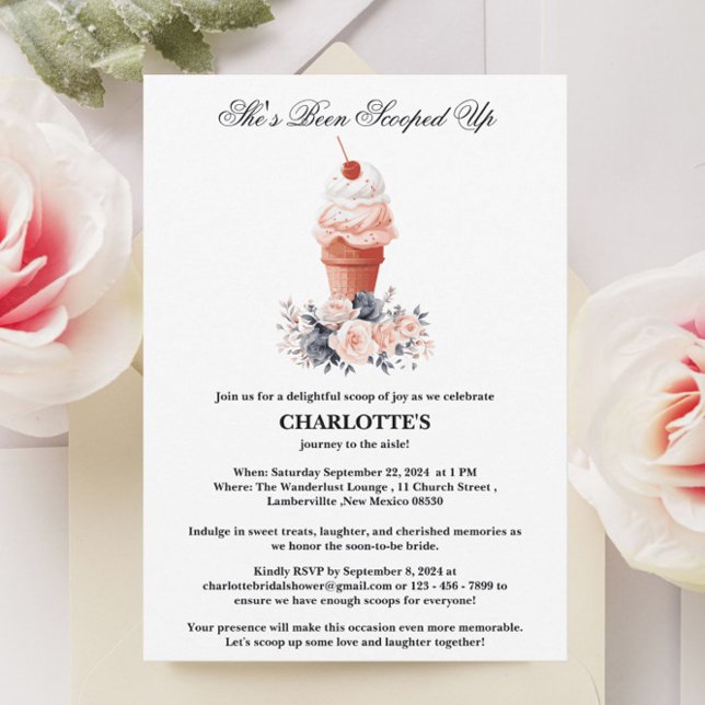 Invitación Cute, la han sacado de la ducha de novia (Subido por el creador)