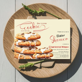 Invitación Cute Little Cookie Baby Shower