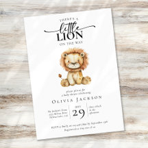 Cute Little Lion Baby Shower