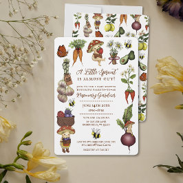 Invitación Cute Little Sprout Farmers Market Baby Shower