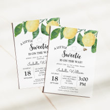 Cute Little Sweetie Lemon Baby Shower