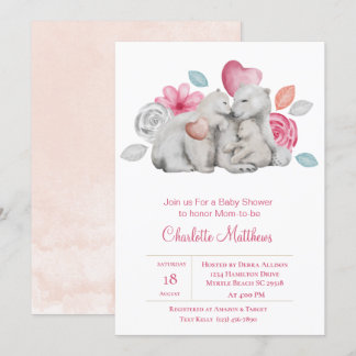 Invitación Cute Mama Baby Bebe Invita A Baby Shower