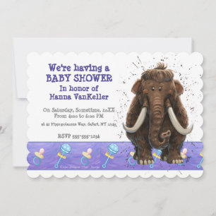Invitación Cute Mastodon
