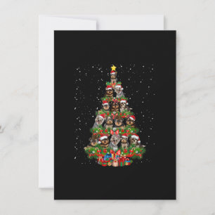 Invitación Cute Morkie Perro Regalos De Árbol De Navidad Deco