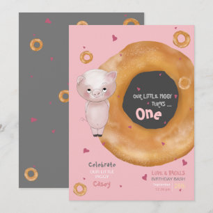 Invitación Cute "NUESTRA PEQUEÑA IGGIA" "Amor y engaños"