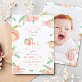 Invitación Cute nuestro pequeño dulce dulce dulce, foto de un