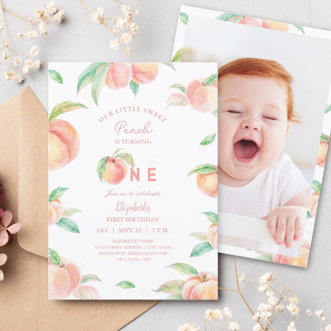 Invitación Cute nuestro pequeño dulce dulce dulce, foto de un (Subido por el creador)