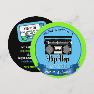 Invitación Cute Old School Retro Hip Hop