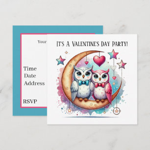Invitación Cute pájaros de amor fiesta del día de San Valentí