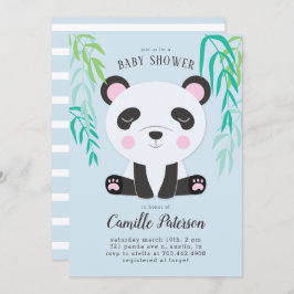 Invitación Cute Panda Baby Shower