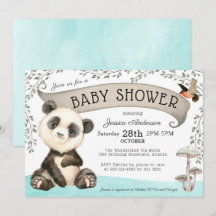 Cute Panda Bear Baby Shower