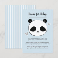 Cute Panda Face Books para solicitud de bebé