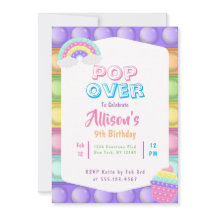 Cute Pastel Pop It Fidget Chicas Cumpleaños