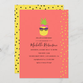 Invitación Cute peculiar exótico tropical Beach Bridal Shower