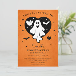 Invitación Cute Personaliza El Fantasma De Halloween
