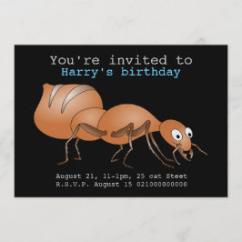 Invitación Cute Personalizado Ant