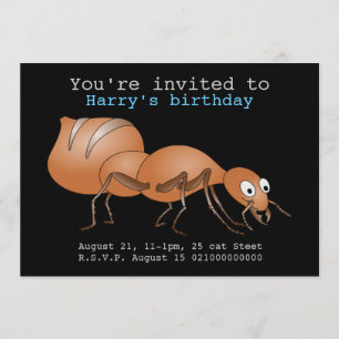 Invitación Cute Personalizado Ant