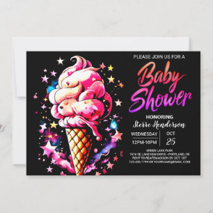 Invitación Cute Personalizado Cone Bliss Baby Shower
