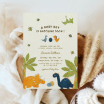 Cute Personalizado Dinosaur Baby Shower