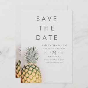 Invitación Cute Pineapple Guardar La Fecha