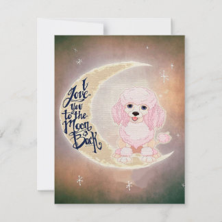 Invitación Cute Poodle | Gran regalo para el solsticio de ver