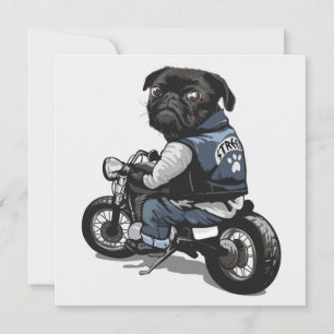 Invitación Cute Pug