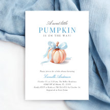 Cute Pumpkin Baby Shower