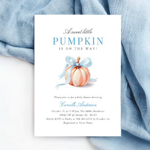 Invitación Cute Pumpkin Baby Shower