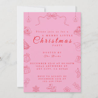 Invitación Cute Sassy Christmas Party Invitation