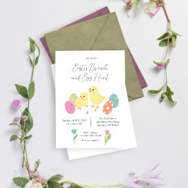 Invitación Cute Semana Santa y caza de huevos