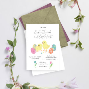 Invitación Cute Semana Santa y caza de huevos