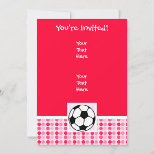 Invitación Cute Soccer Ball