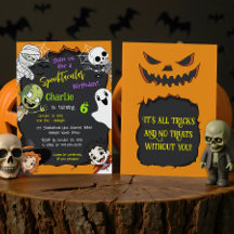 Cute Spooktacular Halloween Monster Fiesta de cump